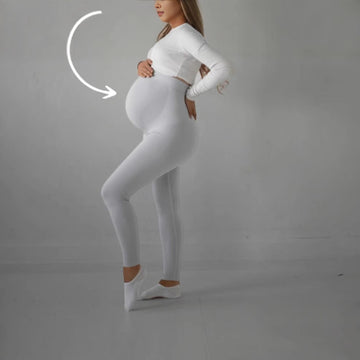High Waist High Elastic Seamless Yoga Maternity Leggings