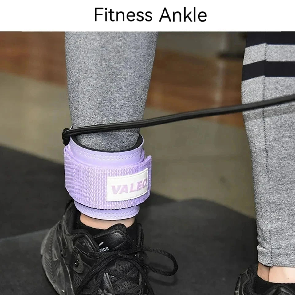 LOOGDEEL 1Pcs Ankle Straps Set Foot Support Cuff Unisex Yoga Pilates Resistance Bands With Ankle Padd Weight Leg Training Brace