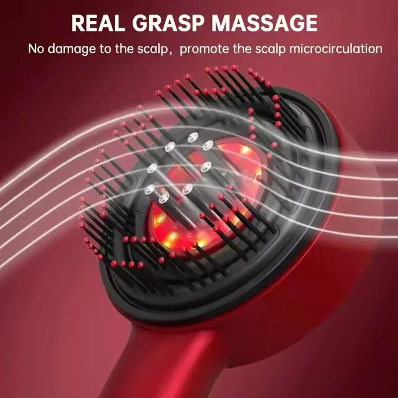 3-in-1 Hair Care Comb – Red Light, Massage & Oil Infusion