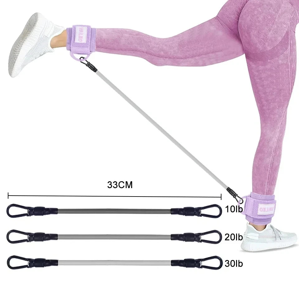 LOOGDEEL 1Pcs Ankle Straps Set Foot Support Cuff Unisex Yoga Pilates Resistance Bands With Ankle Padd Weight Leg Training Brace
