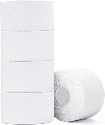 Strong White Athletic Tape (5 Pack, No Residue)