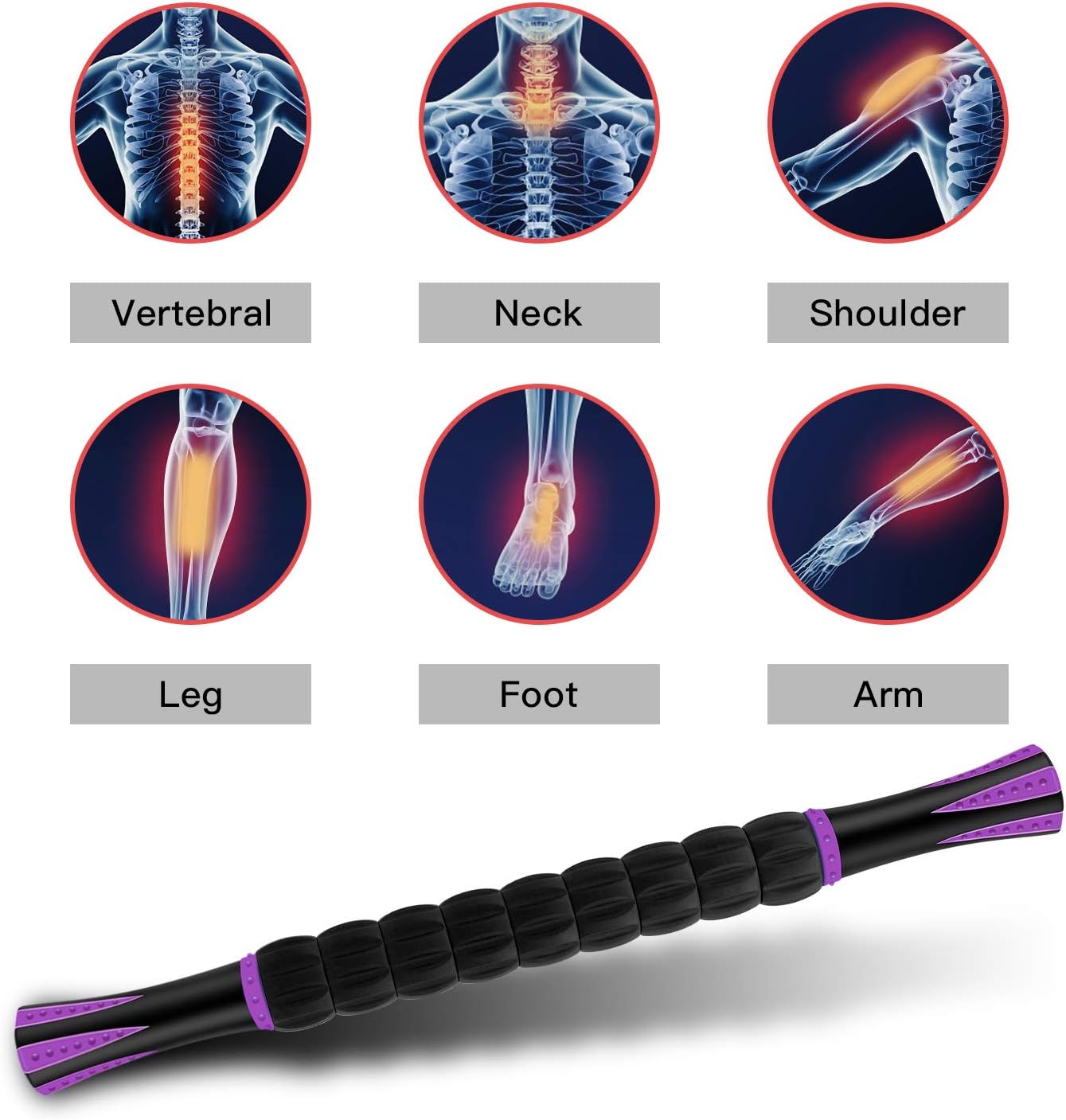 Deep Tissue Muscle Roller for Lymphatic Drainage