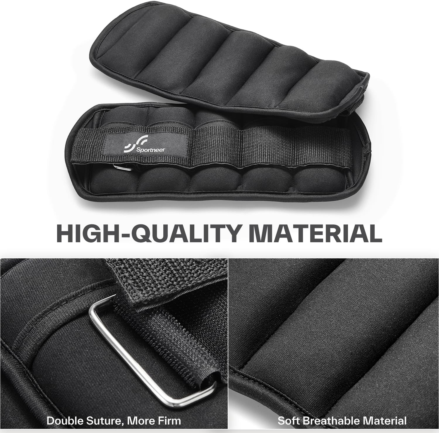 Adjustable 10lb Ankle Weights Set