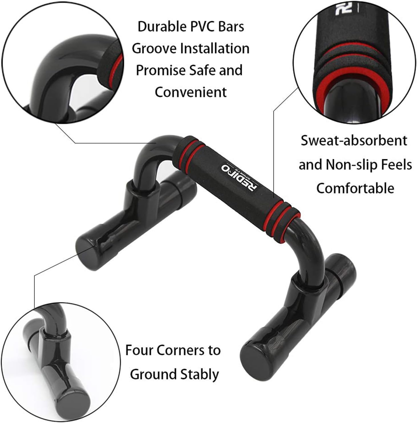 Deep Stretch Push Up Handles