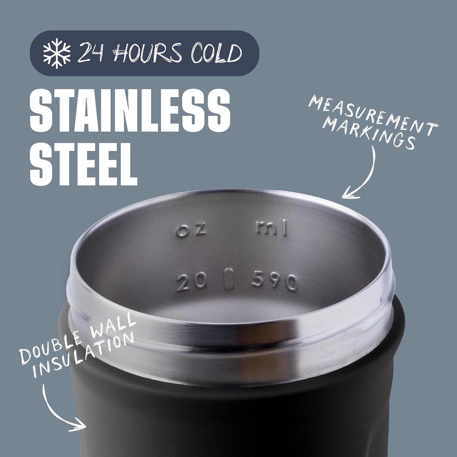 Insulated Stainless Steel Shaker Bottle