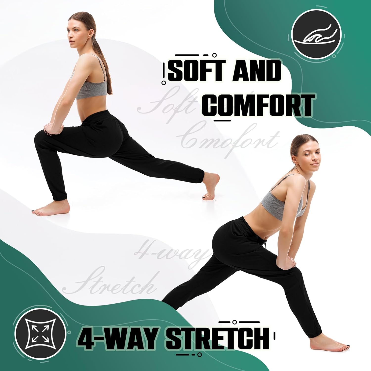 Women's Joggers with Pockets for Workout & Lounging