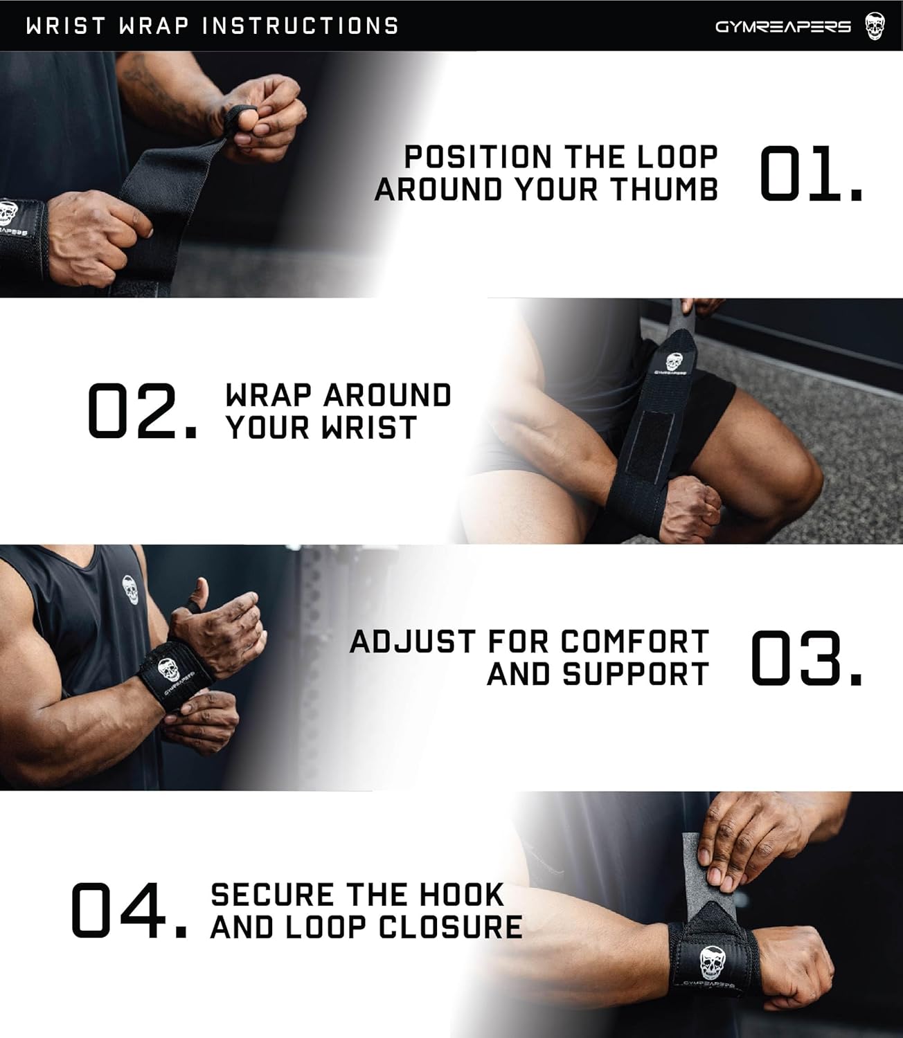 IPF Approved Professional Weightlifting Wrist Wraps (18")