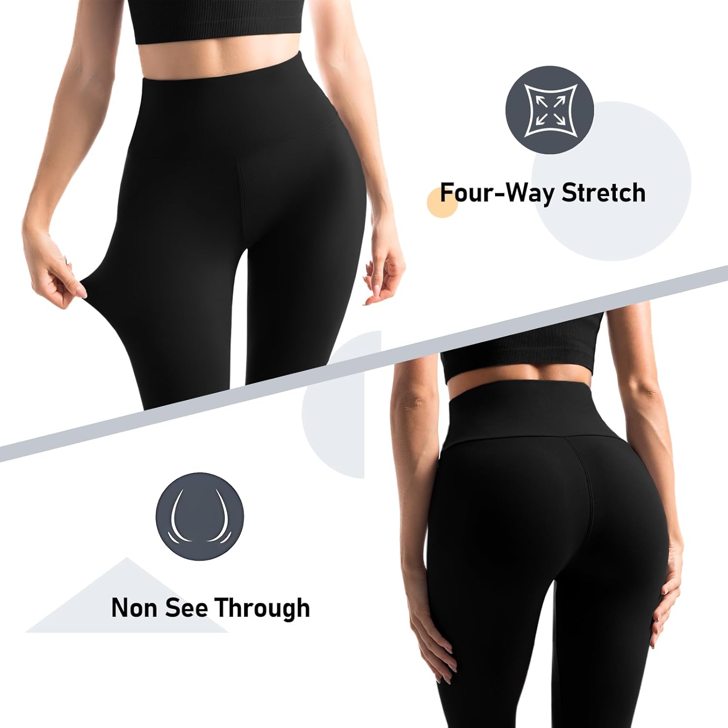 High Waisted Leggings with Pockets (2 Packs)